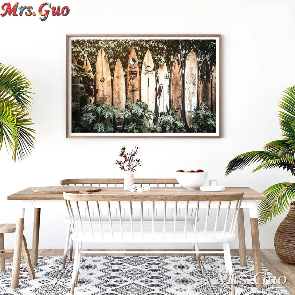 Алмазная 5D картина сделай сам доска для серфинга полностью квадратная круглая