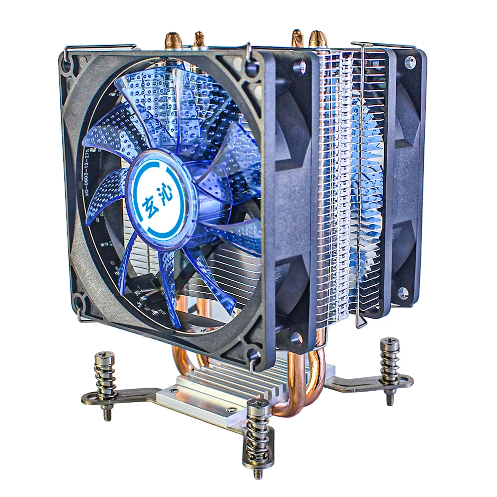 

Radiator For Intel Xeon X79 X99 X299 2011 V3 Processor Cooling Systems 2 Pure Copper Tubes 90mm Be Quiet RGB Fan Cpu Heat Sink