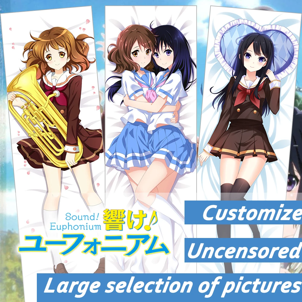 

Hibike! Euphonium Oumae Kumiko Kousaka Reina Dakimakura Pillow Case Anime Cartoon Character Cushion Cover Otaku Bedding Pillow