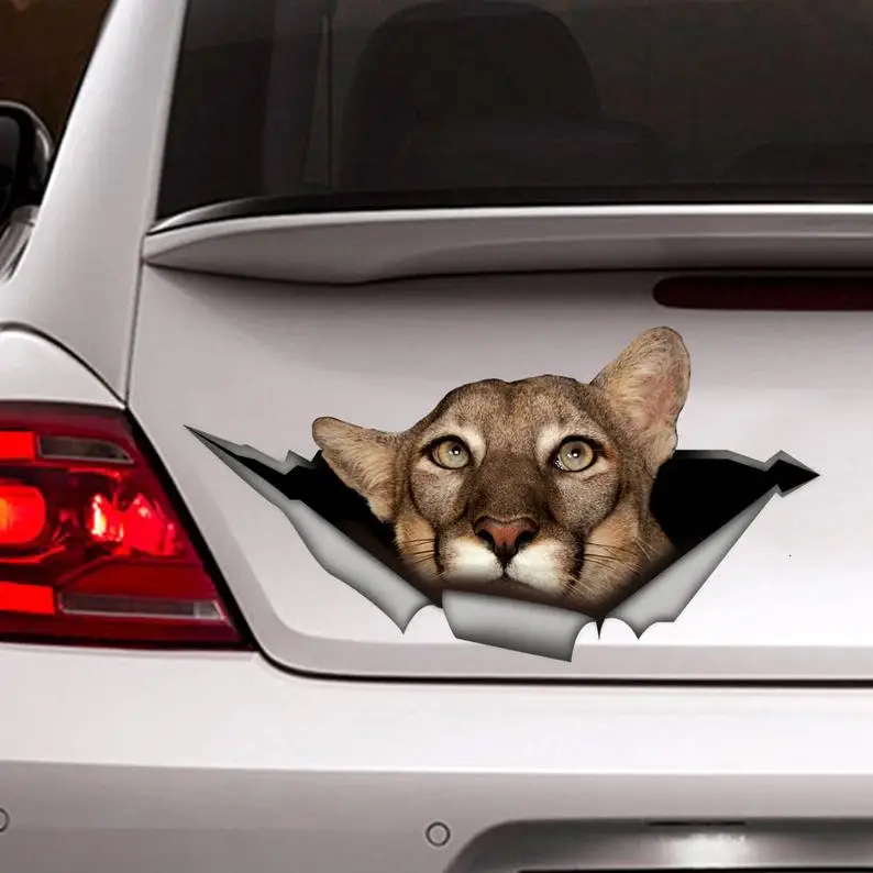

Puma car decal, Vinyl decal, car decoration, cat decal, puma sticker, cat decal