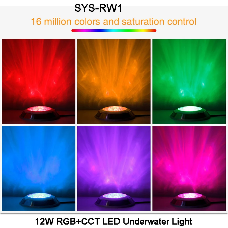 Светодиодный подводный светильник MiBOXER водонепроницаемая подводная лампа IP68