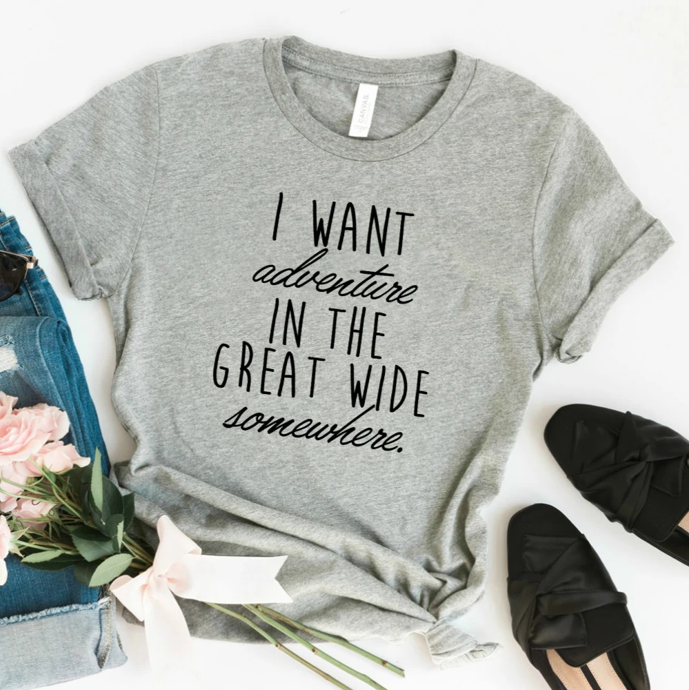 Я хочу приключения в большой широкий где то футболка Красота и со Зверем платье