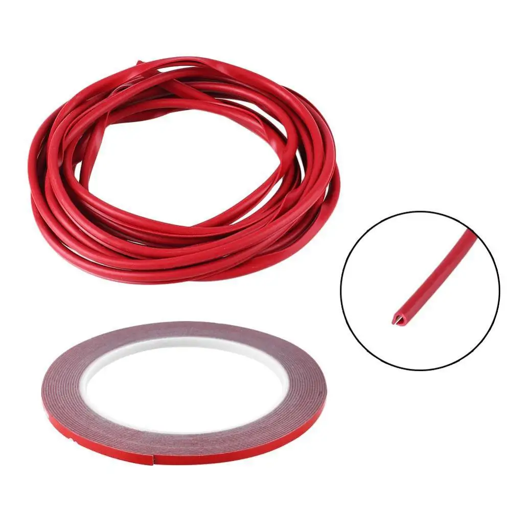 U-образные автомобильные полоски 5 м/8 м уплотнительные царапины защитный молдинг