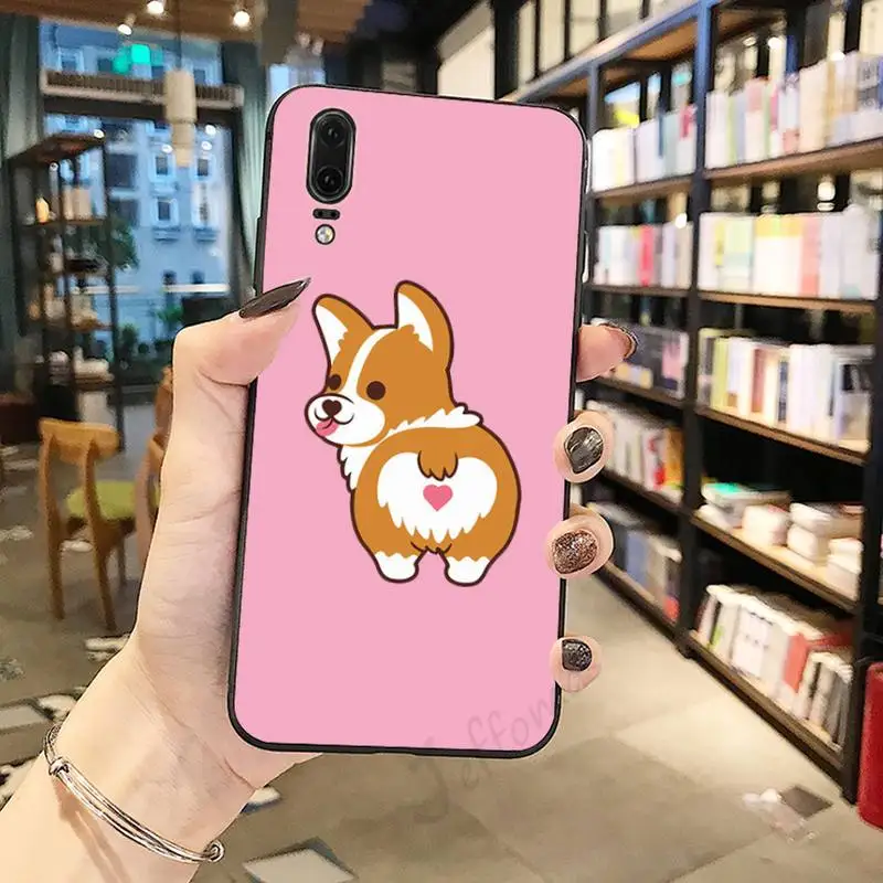 

Corgi cute cartoon pattern universal Phone Case For Huawei honor Mate P 10 20 30 40 Pro 10i 9 10 20 8 x Lite
