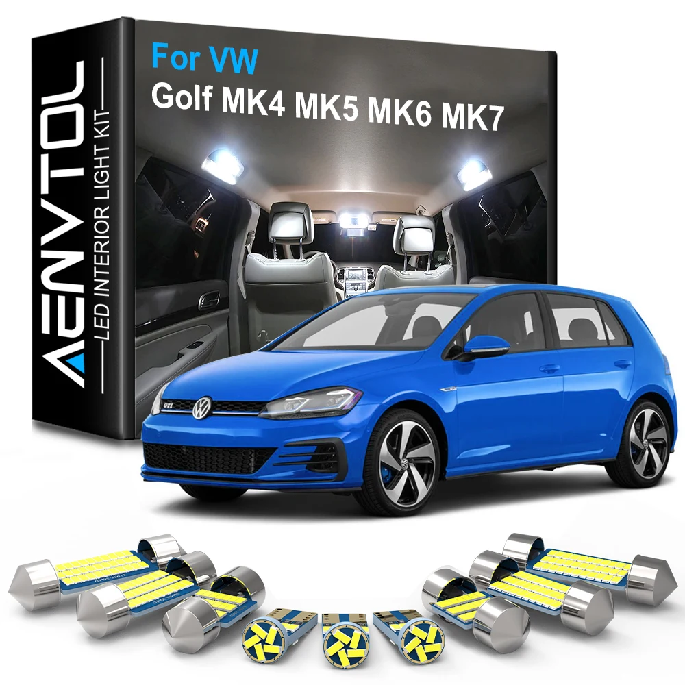 Светодиодное Внутреннее освещение AENVTOL для Volkswagen VW GOLF 7 6 5 4 3 2 MK7 MK6 MK5 NK4 NK3 MK2 |