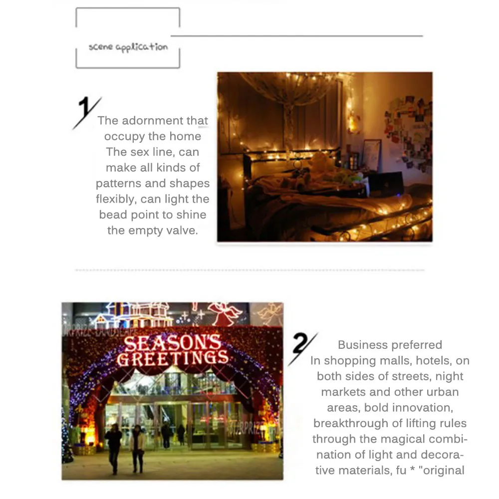 Водонепроницаемый 20 светодиодов Сказочный светильник на солнечных батареях