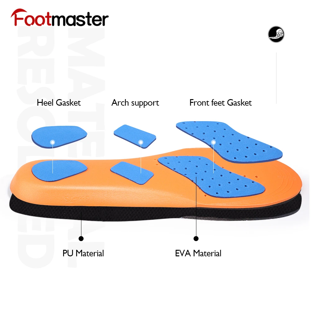 FootMaster Арка поддержки стельки пены памяти рабочие ботинки Спортивная обувь