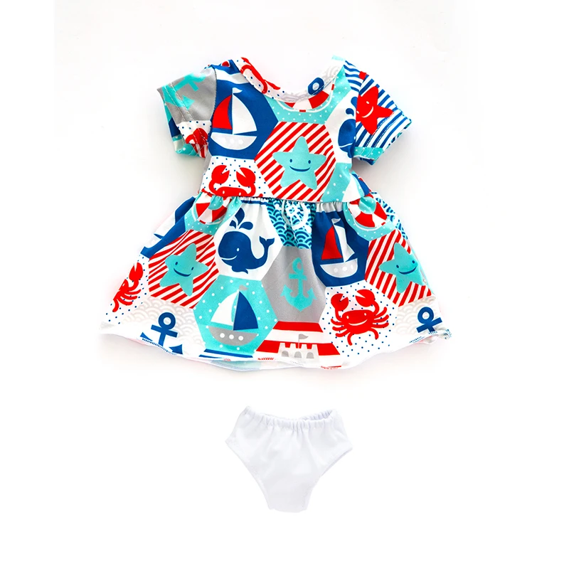 Кукла Одежда для новорожденных 18 дюймов 43 см кукла Радуга юбка в виде скелета на