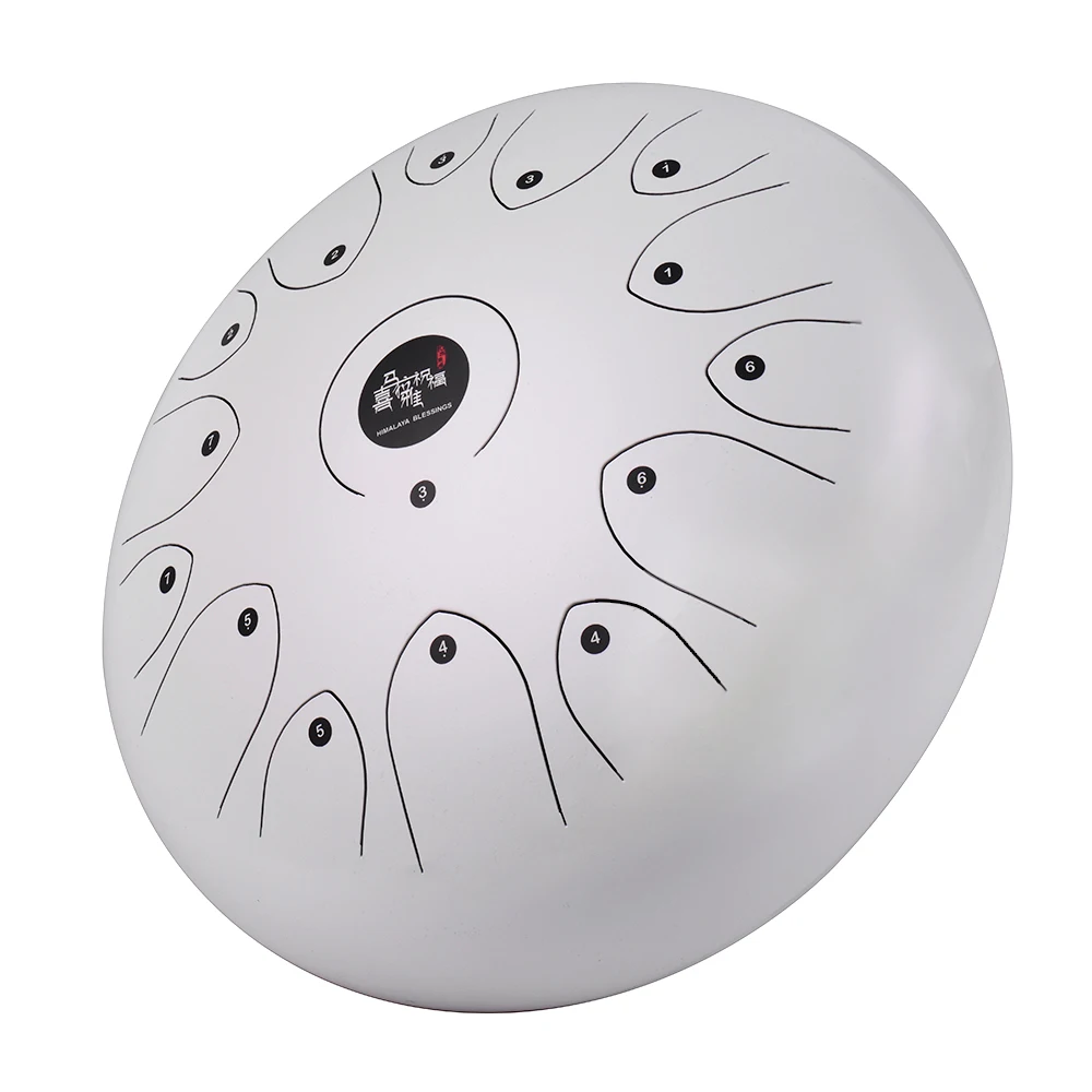 Professional 14 Inch 15-Tone Steel Tongue Drum Hand Pan C Key Percussion Instrument with Mallets Carry Bag | Спорт и развлечения