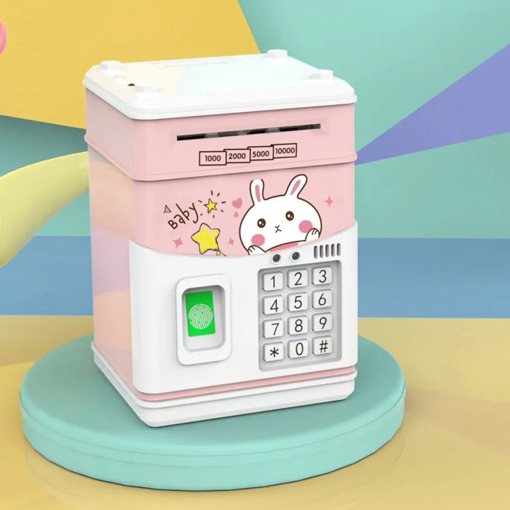 

Large Piggy Bank Safe ATM Bank Saving Box Music Money Box Electronic Piggy bank Cat Paper Money Cash Coin Bank