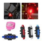 Светодиодный велосипедный фонарь, водонепроницаемый задний фонарь для горного велосипеда с зарядкой от USB, предупреждающий сигнал безопасности, Аксессуары для велосипеда