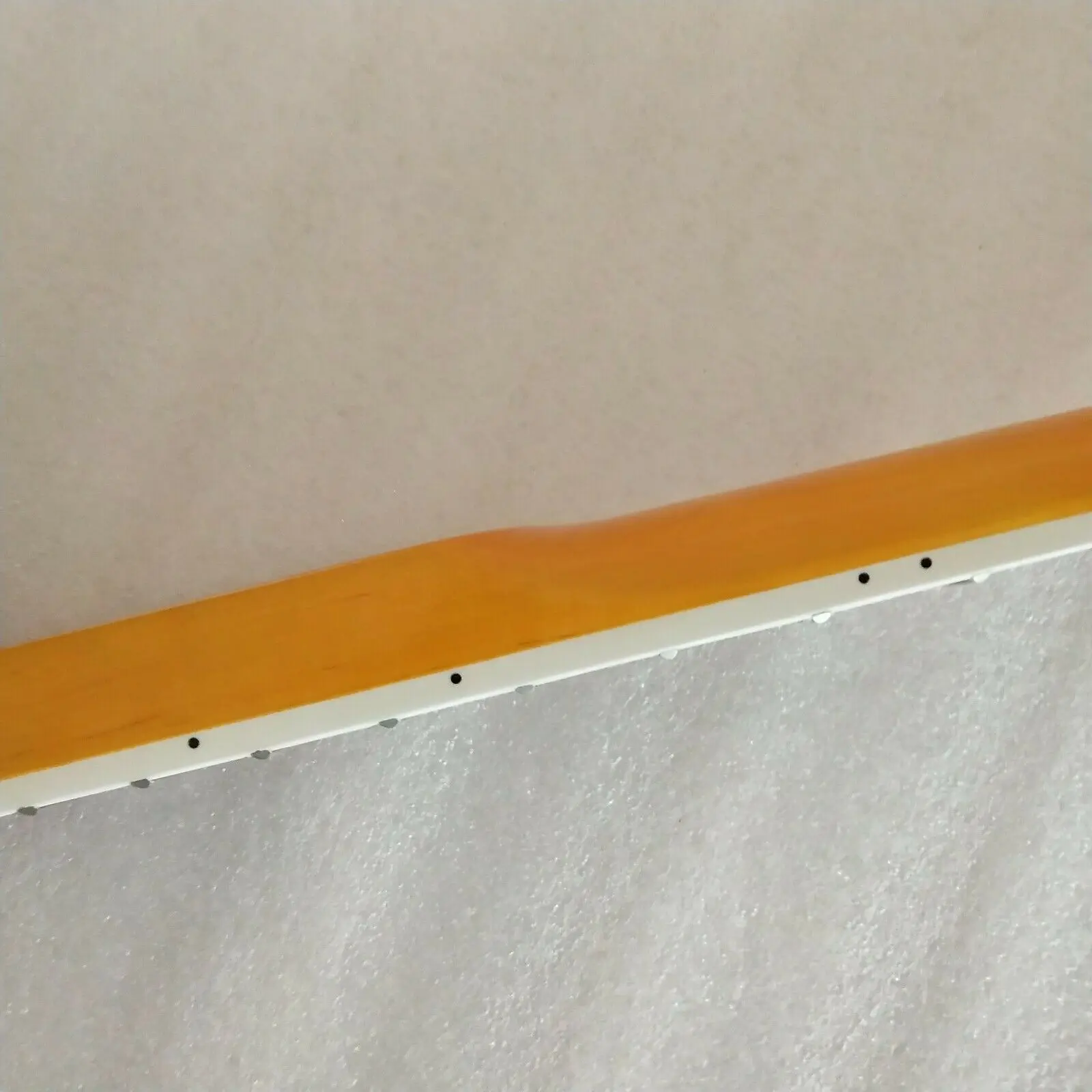 Гриф Maple для электрической бас гитары шейный блок с инкрустацией 4 струны желтый 20