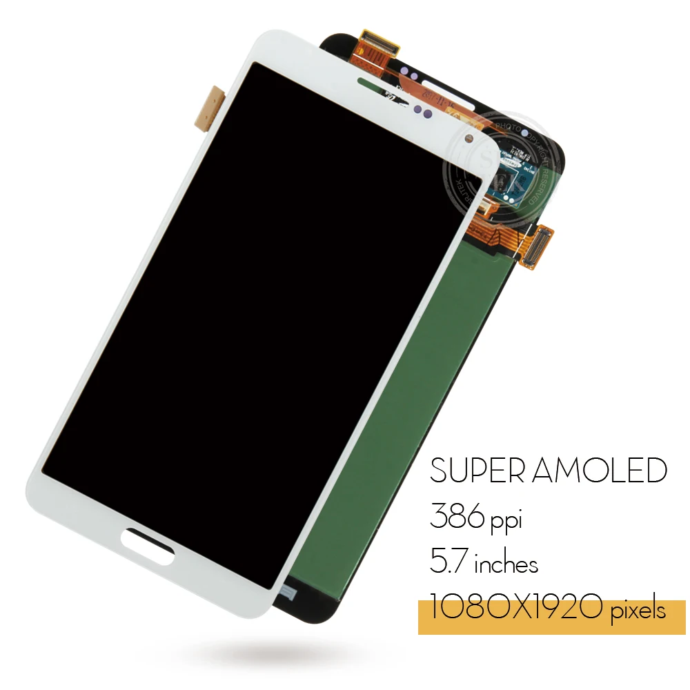 Гарантия 5 7 ''Супер AMOLED экран для Samsung Galaxy Note 3 ЖК-дисплей Note3 N9005 Сенсорный