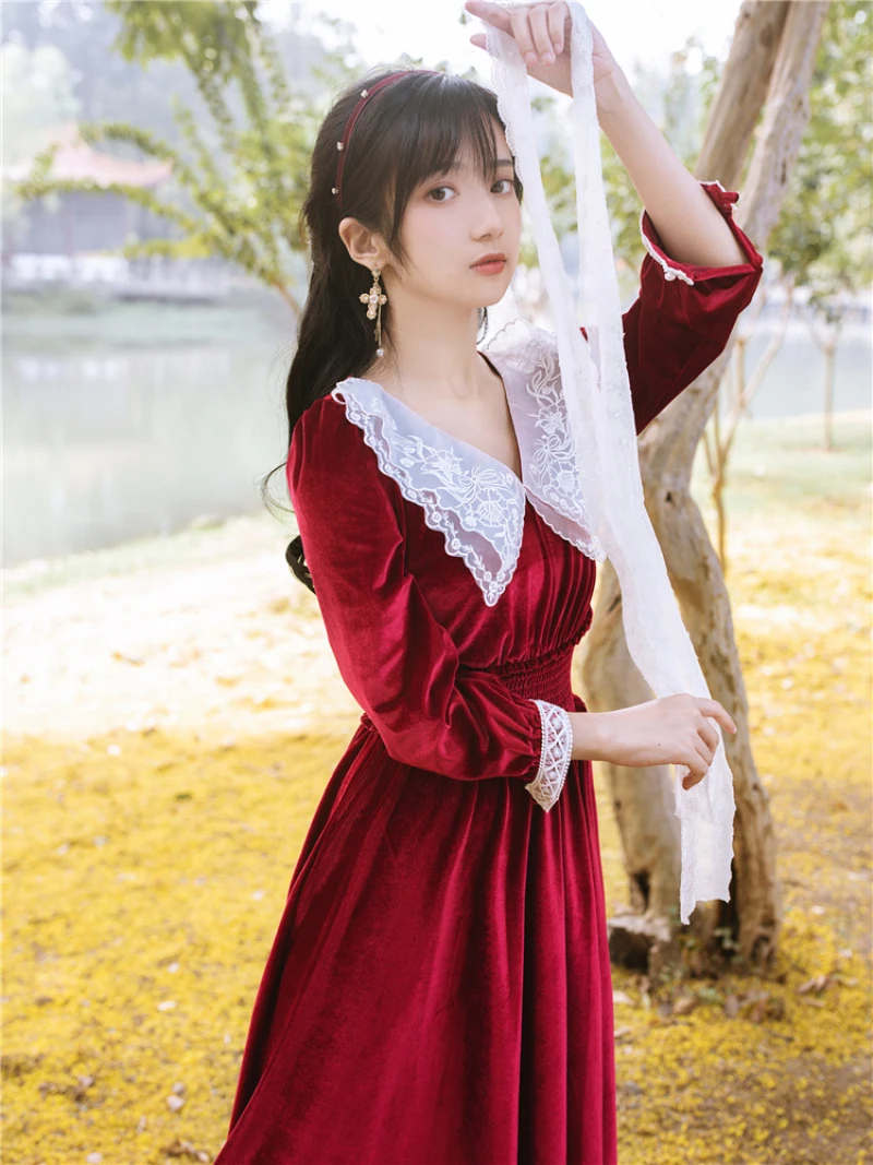 Женское бархатное платье в стиле бохо YAMDI элегантное винтажное праздничное