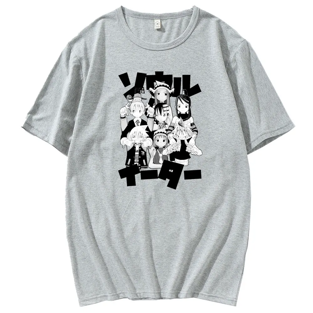 

Soul Eater anime Mens T-Shirt Harajuku New Fashion Tshirt Summer Cool Funny Printed Men Women Streetwear Short Sleeve Tee Tops