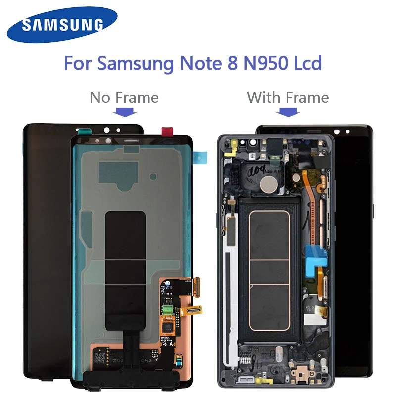 Оригинальный ЖК дисплей для Samsung Galaxy Note 8 N950 N950F N950U сенсорный экран работает с