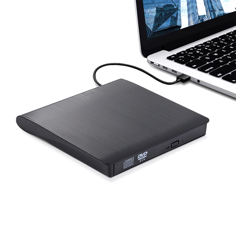 

Portable USB 3.0 DVD-ROM Optical Drive External Slim CD Disk Reader DVD Player 1 Set