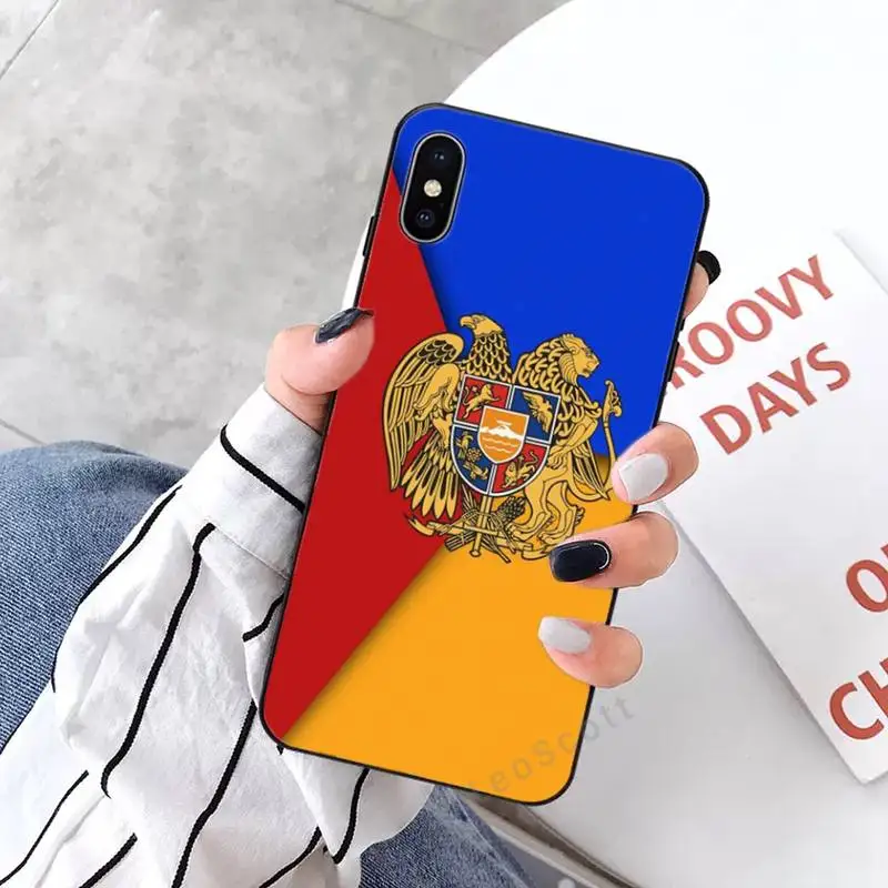 

Armenia Armenians Flag Phone Case for iPhone 11 12 mini pro XS MAX 8 7 6 6S Plus X 5S SE 2020 XR