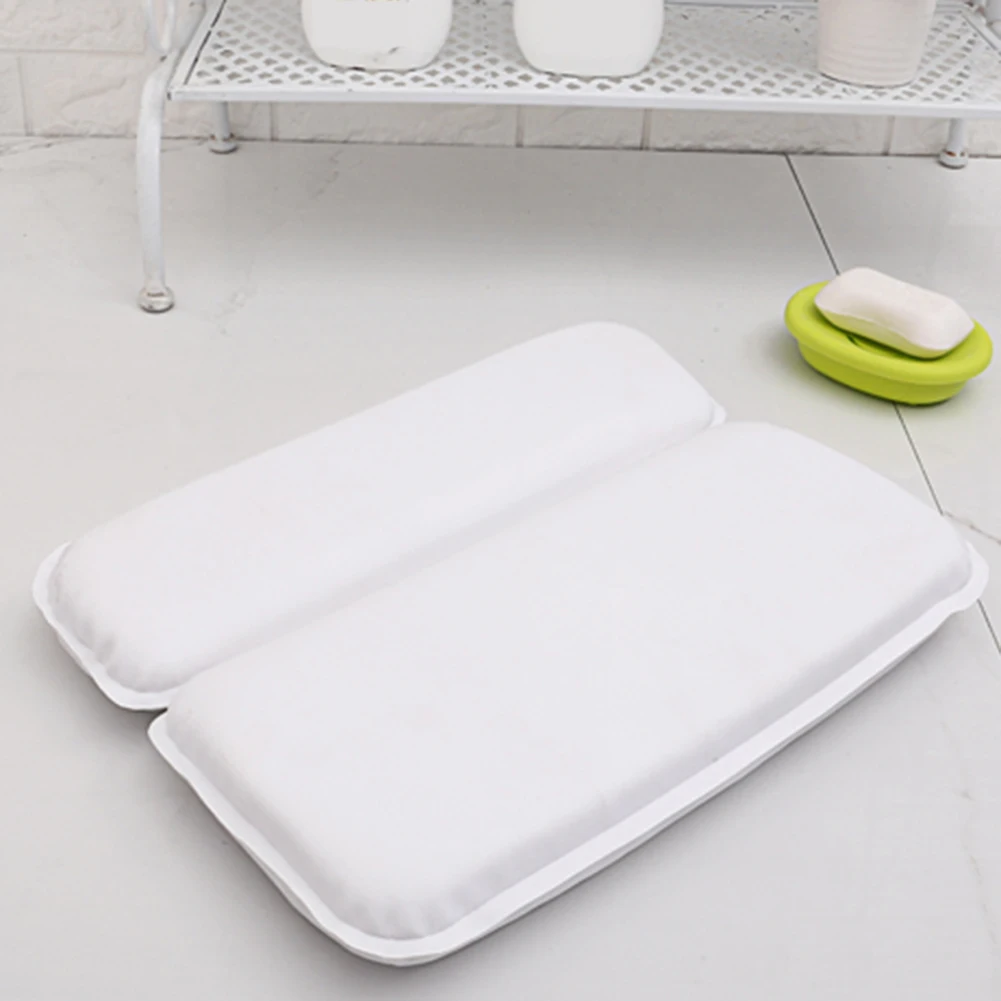 Новая подушка для ванны мягкая с 2 панелями противоскользящая всасывающая