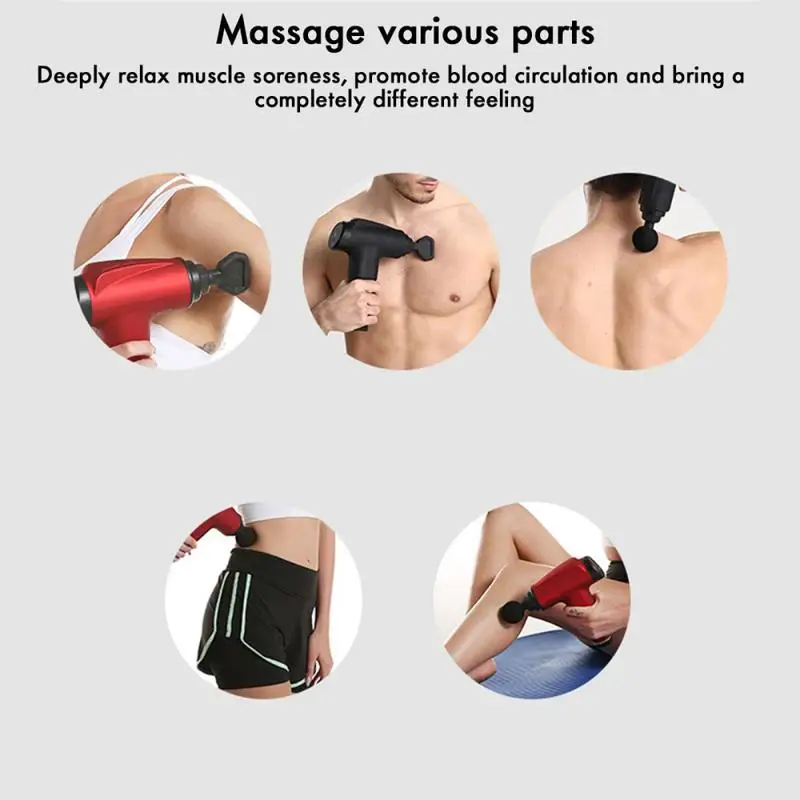 

Speed Massage Gun Percussion Massager Deep Tissue Muscle Vibrating Relaxing Portable Muscle Massager Booster Fascia Gun
