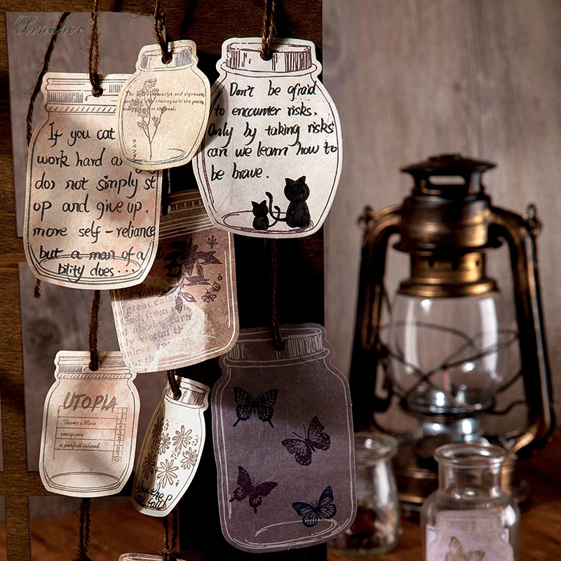 

Antique Bottle Series Material Paper Junk Journal Planner Craft Paper Scrapbooking Vintage Decorative DIY Craft Photo Album