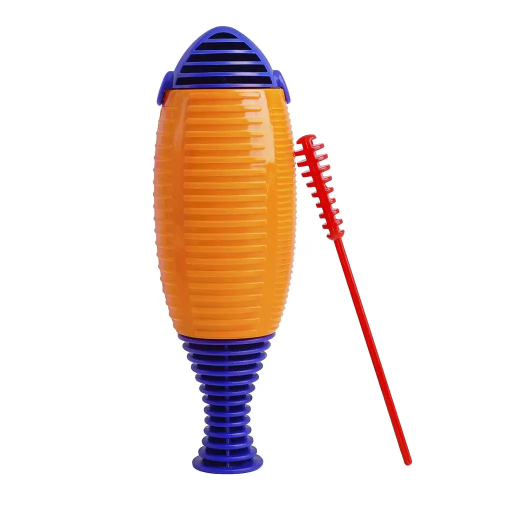 

Fish Shape Guiro with Scraper for Kids Percussion Music or Playing at Home