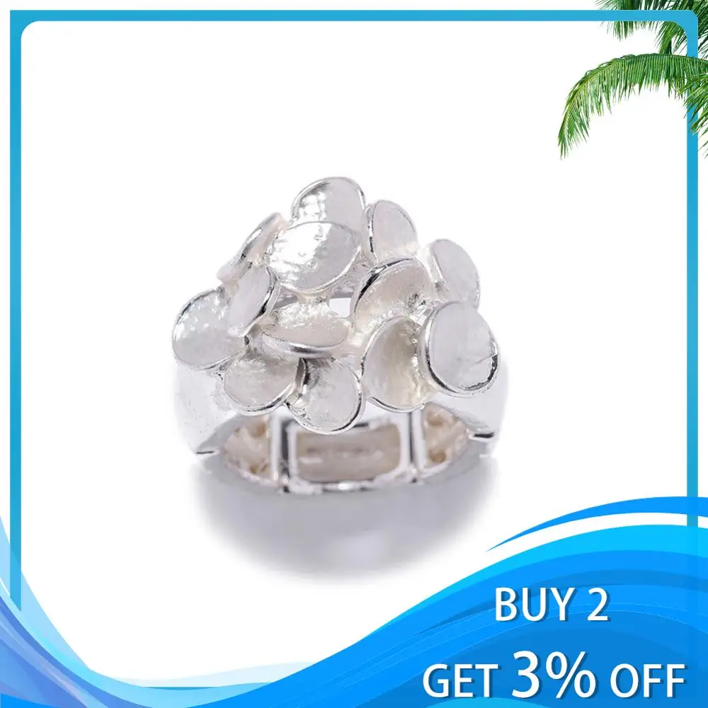 Женское кольцо Cring Coco модного серебристого цвета с геометрическим рисунком