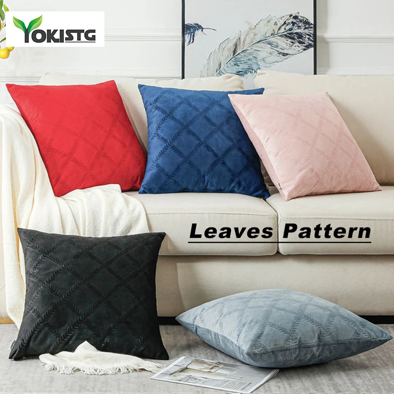 Мягкие бархатные Чехлы для подушек с геометрическим рисунком YokiSTG декоративный