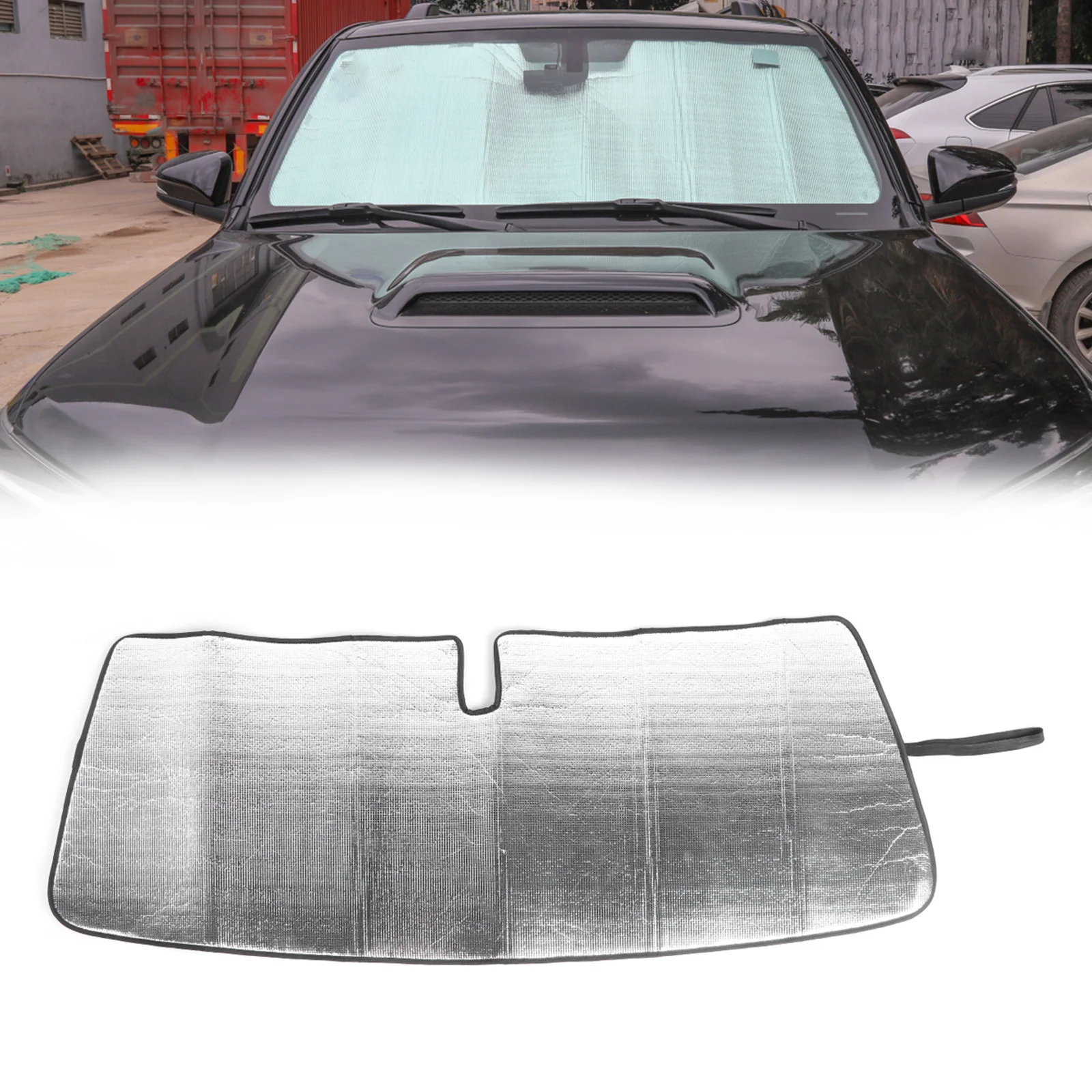 

Topteng Custom Windshield Sunshade Folding Sun Visor Fits For 4Runner 2017 2018 2019 Car Accessories Auto Parts