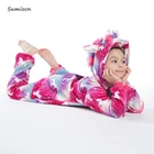 Пижама-кигуруми, детская цельная Пижама Padan Комбинезоны Костюмы для младенцев, детская пижама в виде единорога, комбинезон, детские комбинезоны