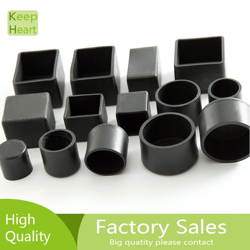 

4pcs square chair leg caps Non-slip Table Foot dust Cover Socks Floor Protector pads pipe plugs furniture leveling feet