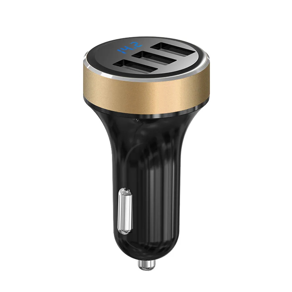 MOSUNX LEDHigh качество smart AP03 портативный 3USB порт автомобильное зарядное устройство Быстрая зарядка дорожный адаптер UQ для samsung xiaomi huawei