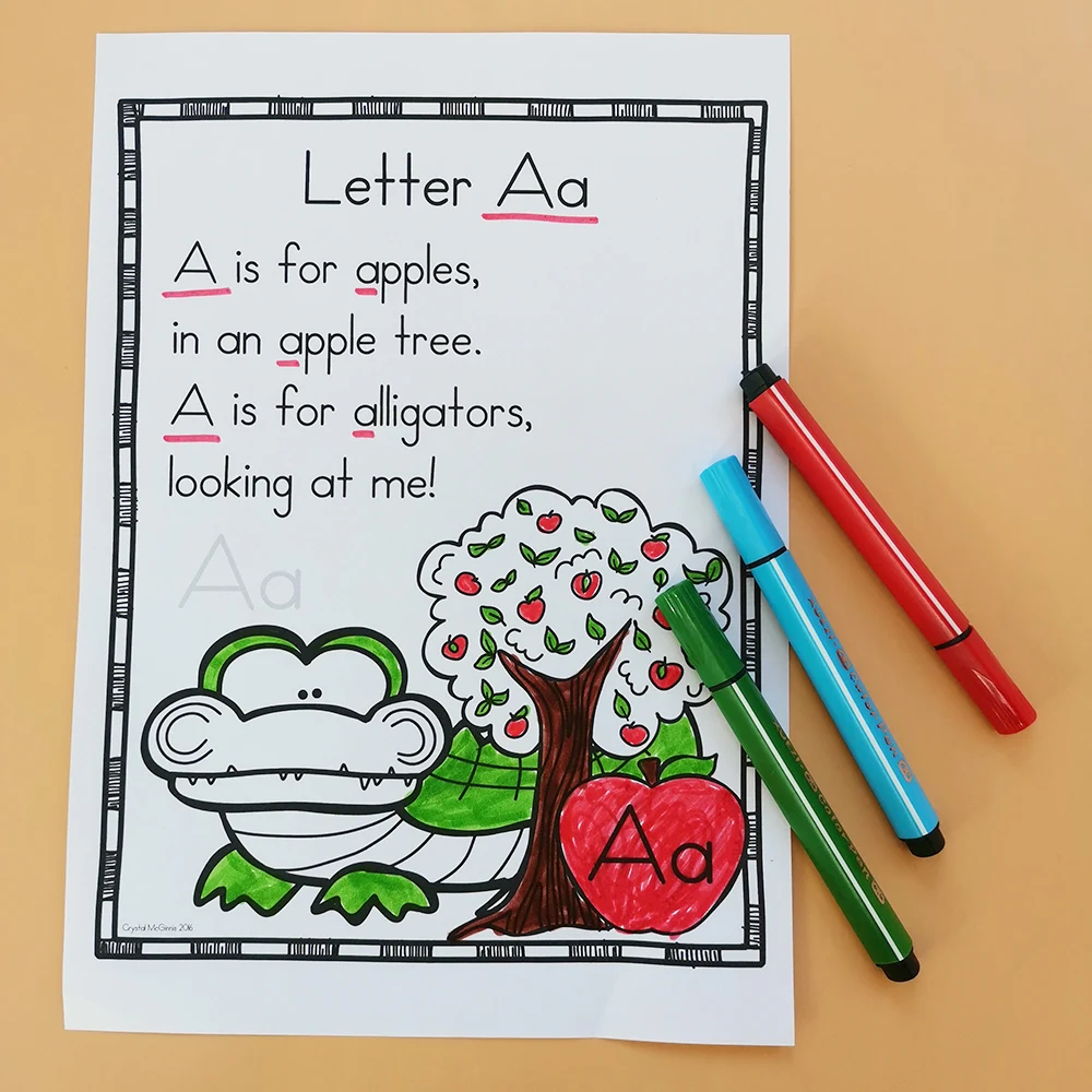 Алфавит стихи для общего чтения (26 стихов) дети учатся Английский рабочий стол