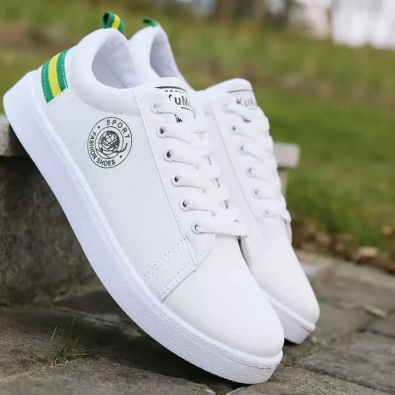 Мужская Спортивная обувь с высоким берцем Дышащая белая повседневная спортивная