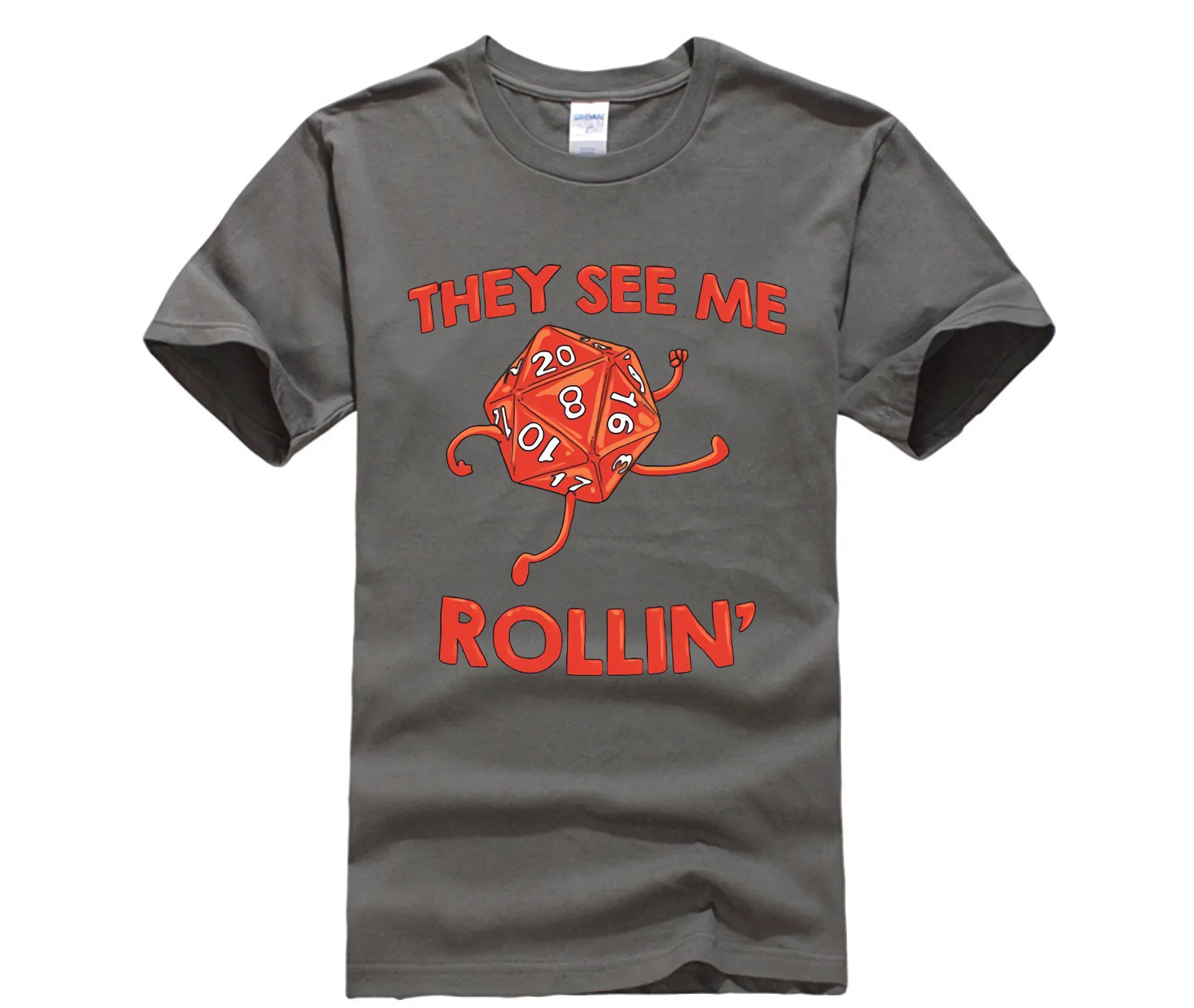 Trendy Creative Graphic T-shirt Top They See Me Rollin' tshirt men |