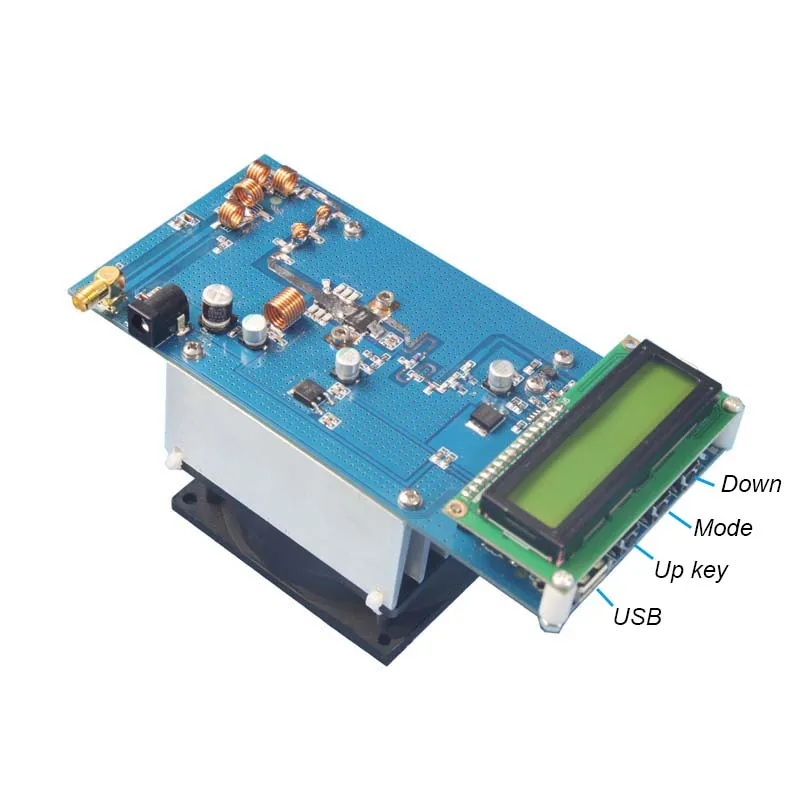 50W PLL Stereo FM Transmitter 87.5-108MHz Maximum up to 70W Digital LED Portable Radio Station with Heatsink Fan H4-002 | Электроника