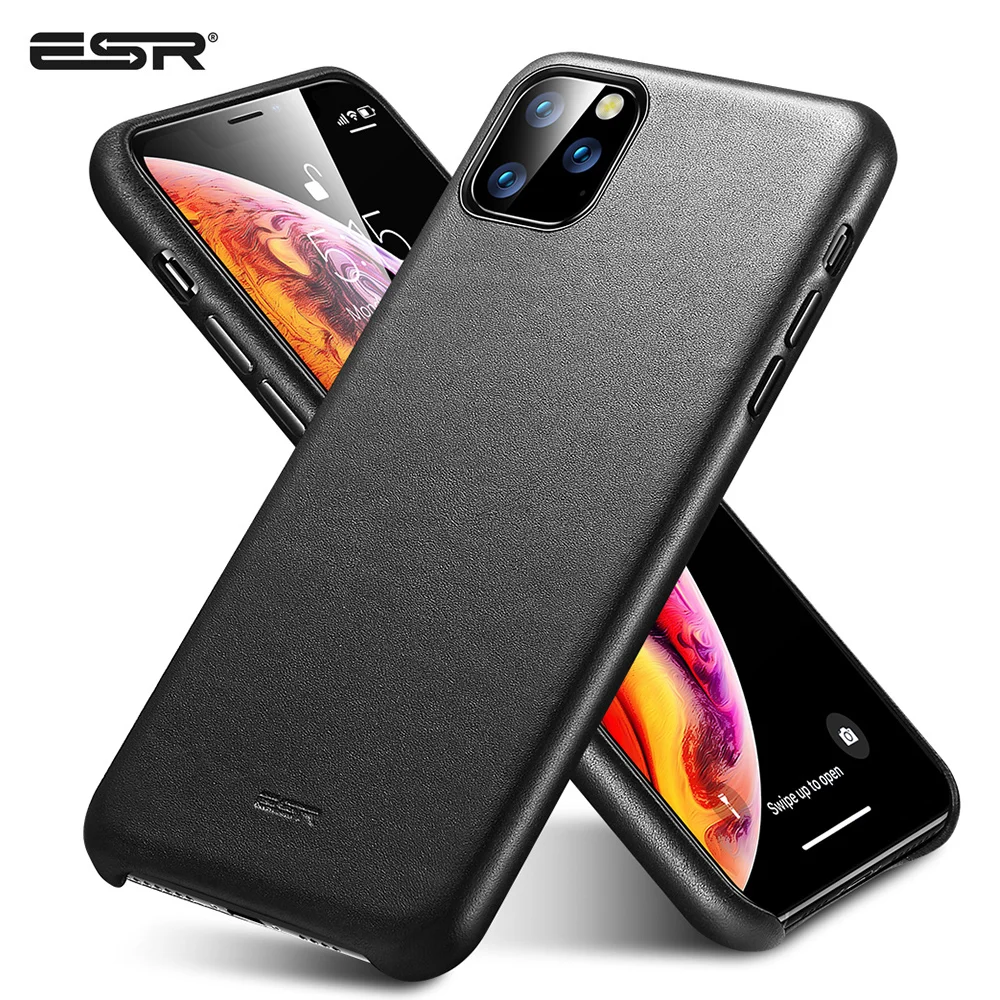 ESR Премиум чехол из натуральной кожи для iPhone 11 Pro Max тонкий полностью кожаный телефон с противоударной защитой чехол для iPhone 11 11 Pro