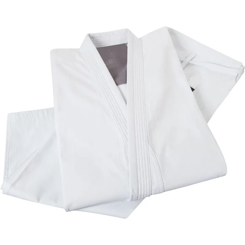 Dracula Wkf Professional White Karate Uniform with Waistband Belt Taekwondo Suit For Adult Children Women Men Kung Fu Training