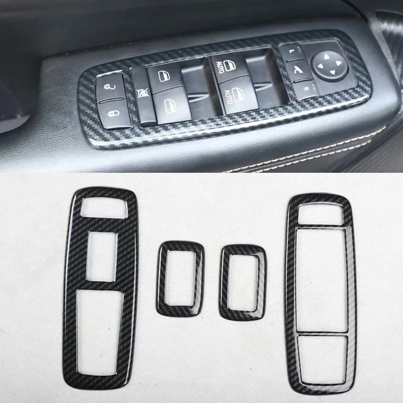 

Для Jeep Grand Cherokee 2014-2015 левый руль 4 шт. ABS автомобильные двери окна подъемник стеклянные кнопки переключателя крышка молдинг автомобильный Ста...