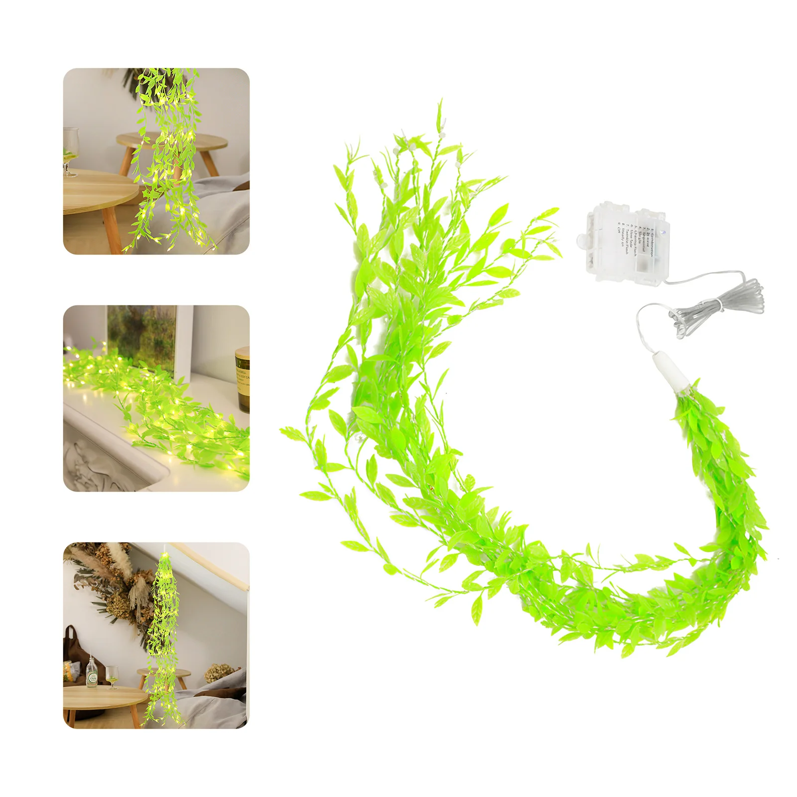

100 LEDs Artificial Plants Ivy Garland LED Fairy Light Fake Leaf Vine Hanging Christmas Light For Home Living DIY Room Decor