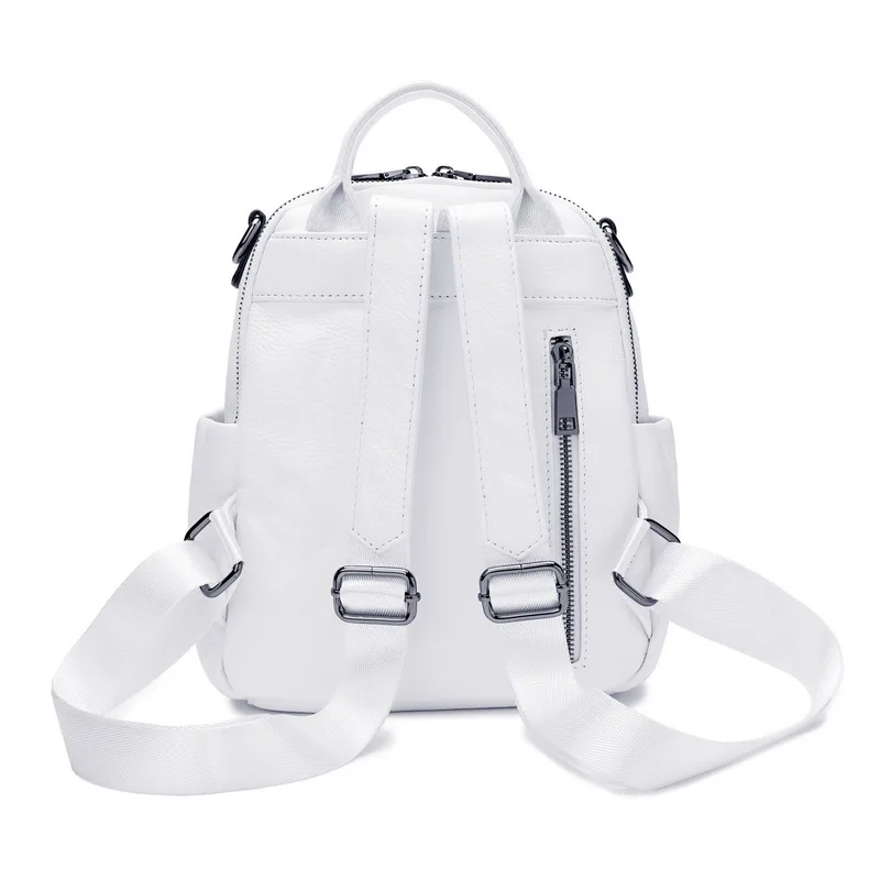 AODUX 2021 Arrival 100% Genuine Cow Leather Women Design Backpack Lady Girl Soft Real Top Grade Cowhide Book Bag Style Knapsack | Багаж и