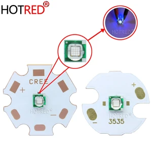 Корейский чип LG3535, светодиодные лампы высокой мощности 3 Вт, УФ-фиолетовый, 365-370 нм, SMD светодиодный излучатель, лампа сделай сам для УФ-отверждаемых чернилбезопасности