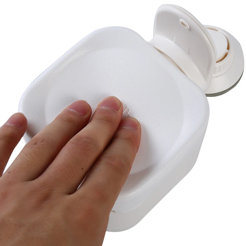 

Liquid Soap Dispenser Wall Mounted Press Suction Cup Soap Dispenser Detergent Shampoo Dispensers Double Hand Kitchen Soap Bottle