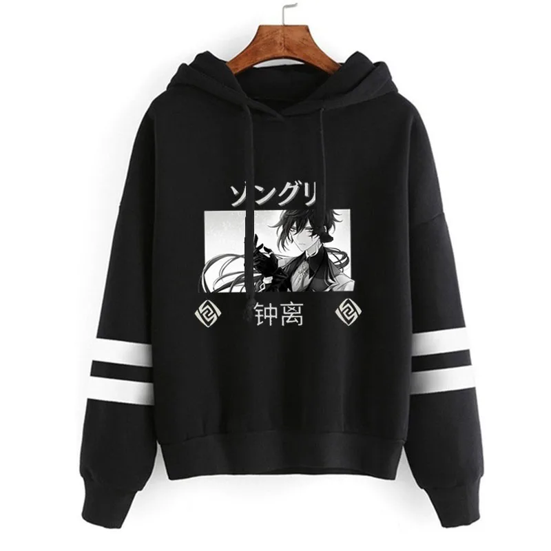 

Anime Genshin Impact Print Hoodies Oversized Sweatshirt Hip Hop Streetwear Harajuku Style Pullovers Fashion Tops Men Clothes