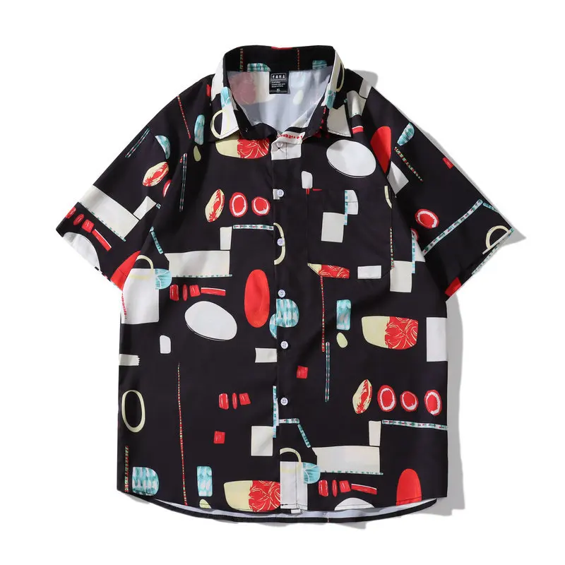 

Chemise Homme Vacation FashionTrend Shirts For Men Streetwear Hawaii Shirt Button-Down Printing Blusas M-2XL