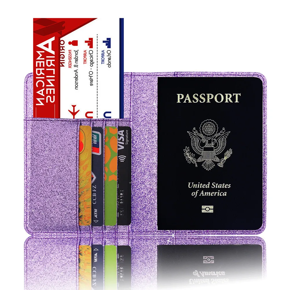 Maison Fabre card holder PU Cover on the passport Bright Surface Antimagnetic Certificate Card Bag Passport Package G0909#35