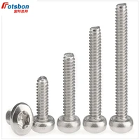 m8m10m12 hexalobular socket pan head screws vis six lobe round head screw machine socket bolts 304 stainless steel iso14583 pc