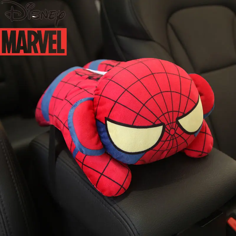 

Disney Marvel Car Cartoon Creative Tissue Box Armrest Box Drawer Box Car Seat Backrest Sun Visor Pendant Cute Interior Supplies