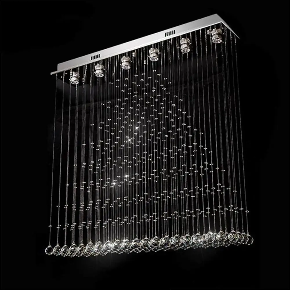 Современная люстра в форме капли дождя L100 * W20 h100 см светодиодный потолочный