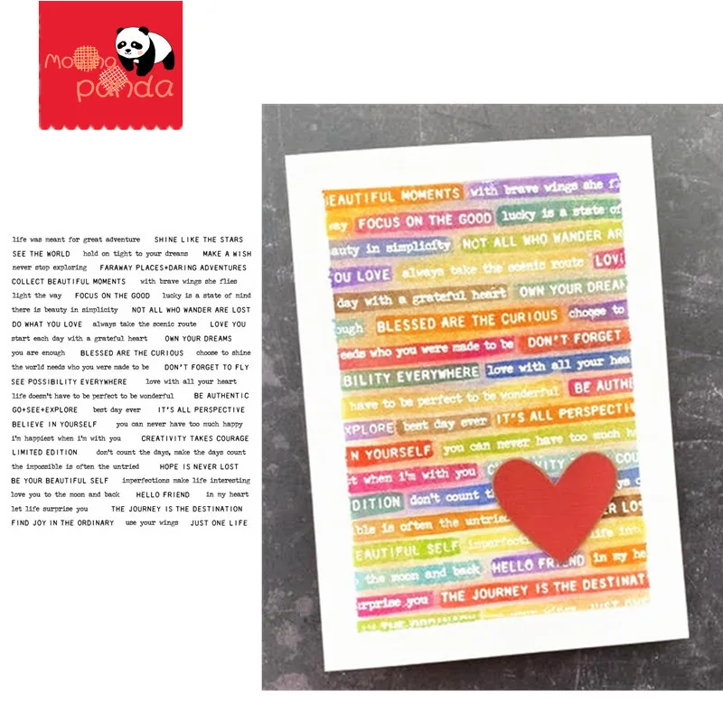 Крошечный текст фон металлические штампы и для DIY скрапбукинга рукоделия